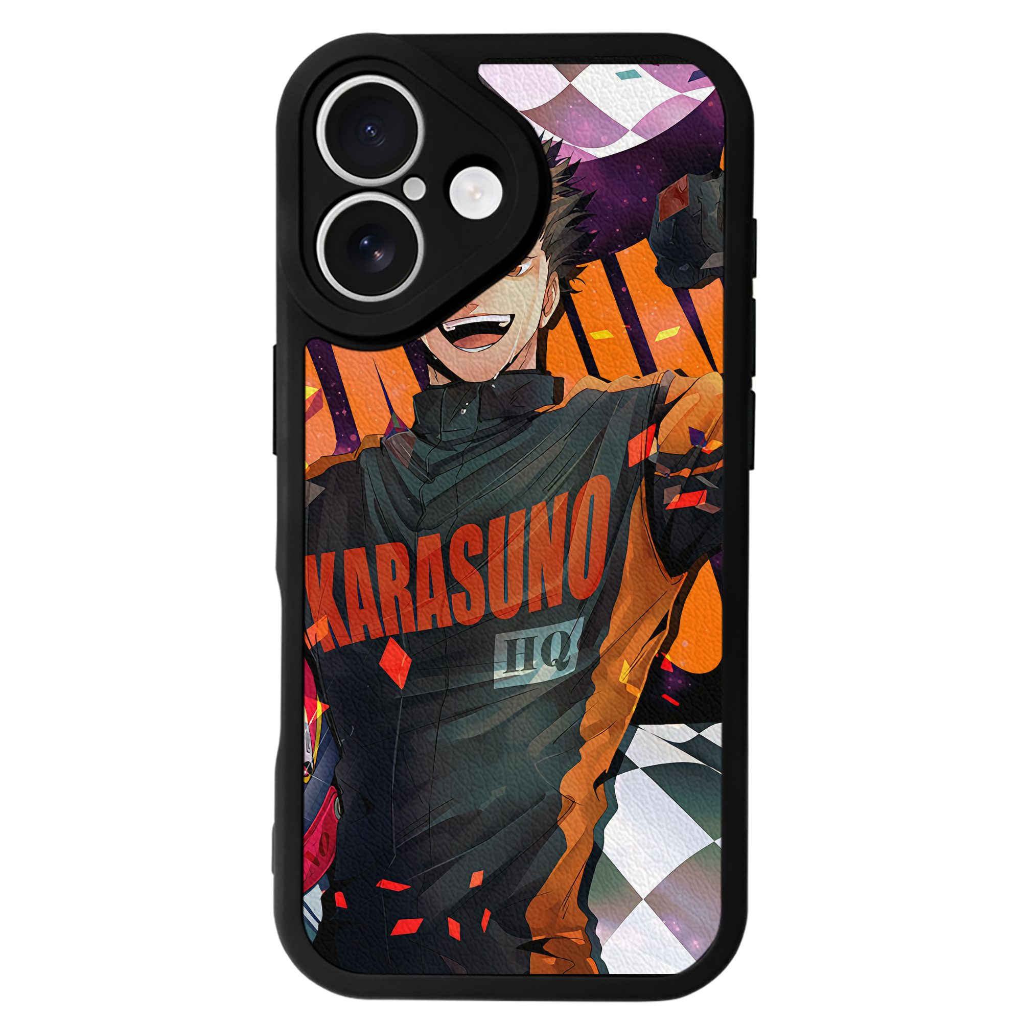 （画像用） ハイキュー!! Haikyu!! 【iPhone 16シリーズ対応】シリコンスマホケース（レザー調） 材質：シリコン